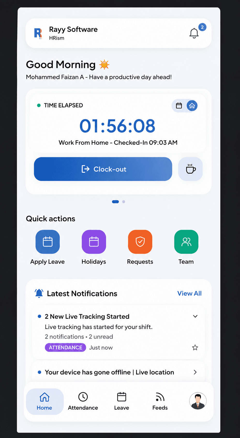 Mobile Dashboard